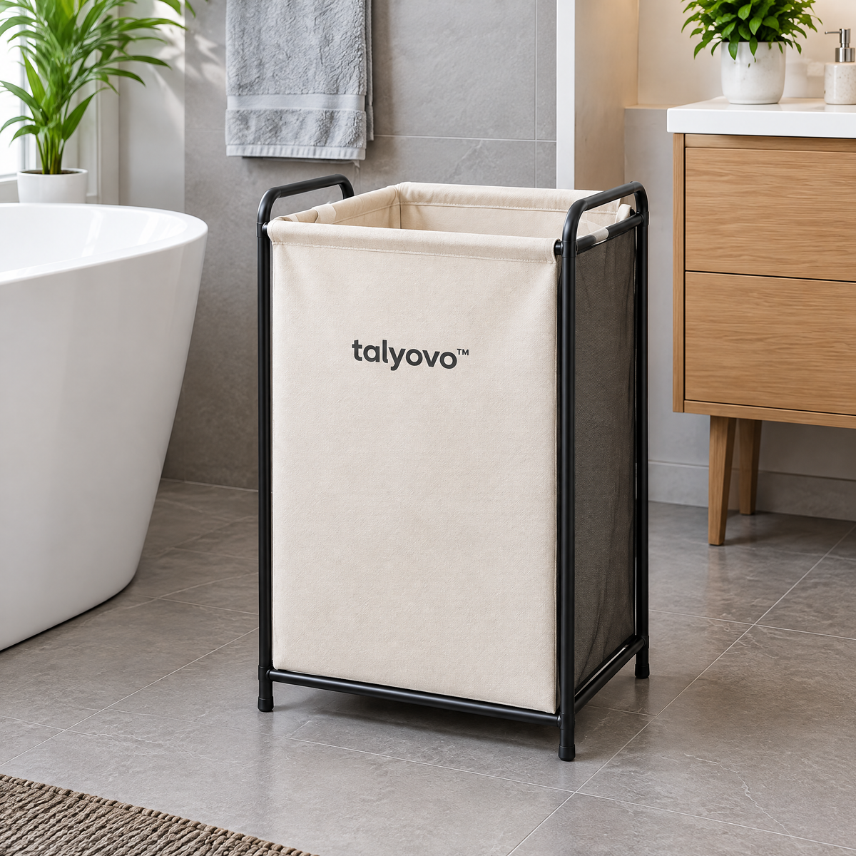 talyovo™ Freestanding Laundry Hamper with Removable Liner — Foldable Bedroom & Bathroom Clothes Basket